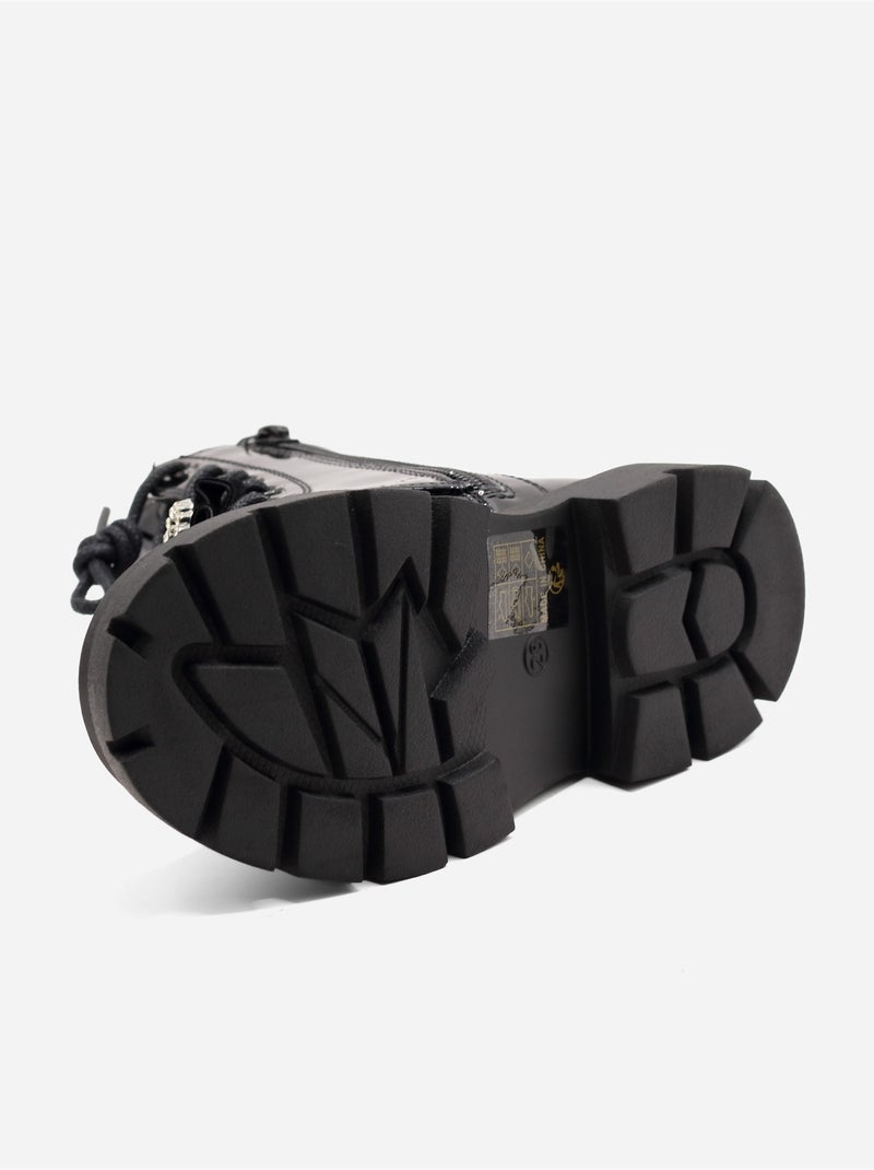 Botines con un lazo decorativo Negro - Kiabi