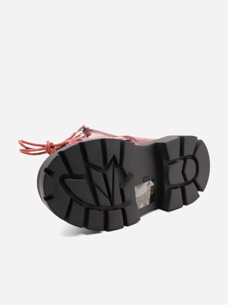 Botines con un lazo decorativo Rojo - Kiabi