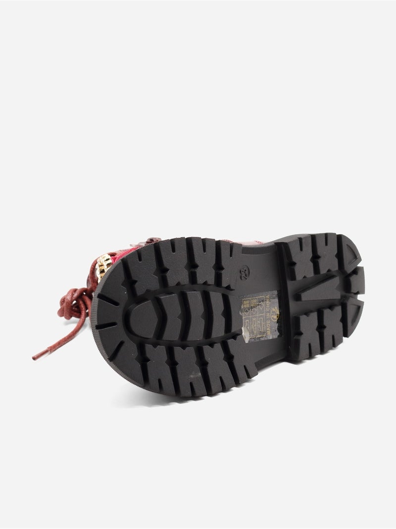 Botines con un lazo decorativo Rojo - Kiabi