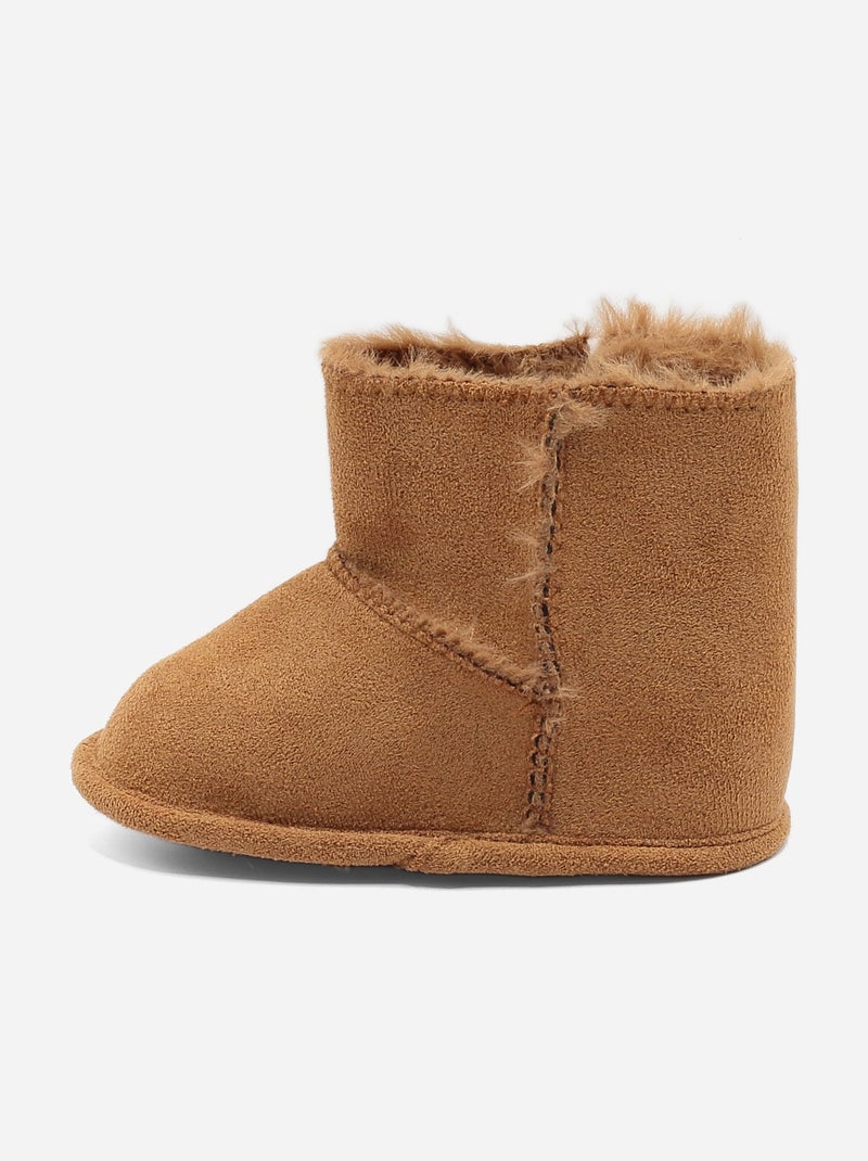 Botines con velcro Camel - Kiabi