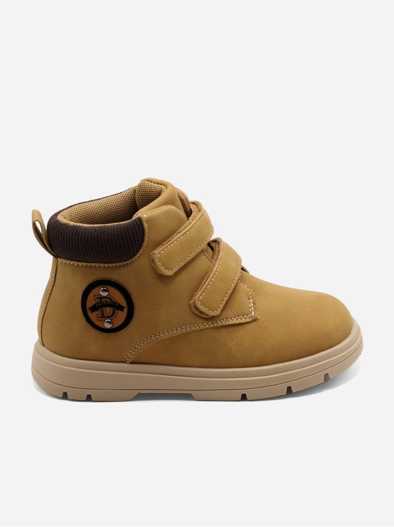 Botines con velcro Camel - Kiabi
