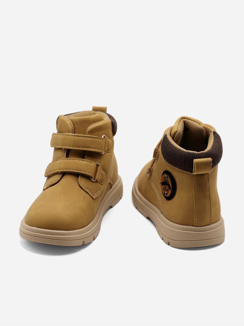 Botines con velcro Camel - Kiabi
