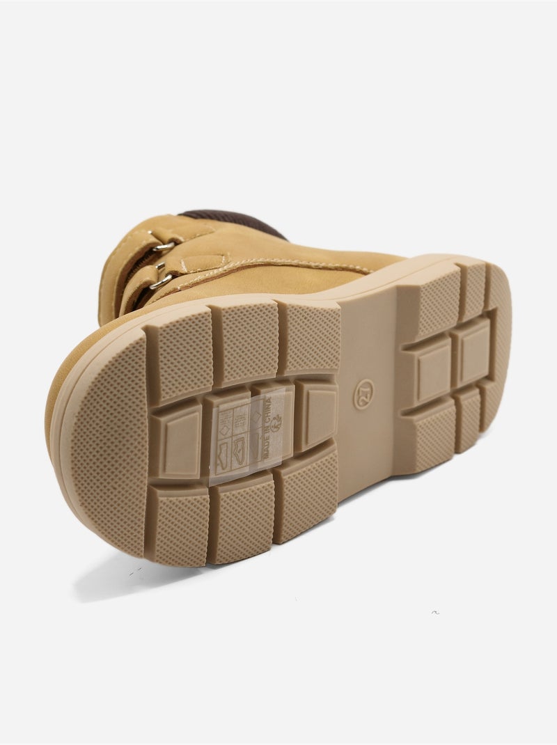 Botines con velcro Camel - Kiabi