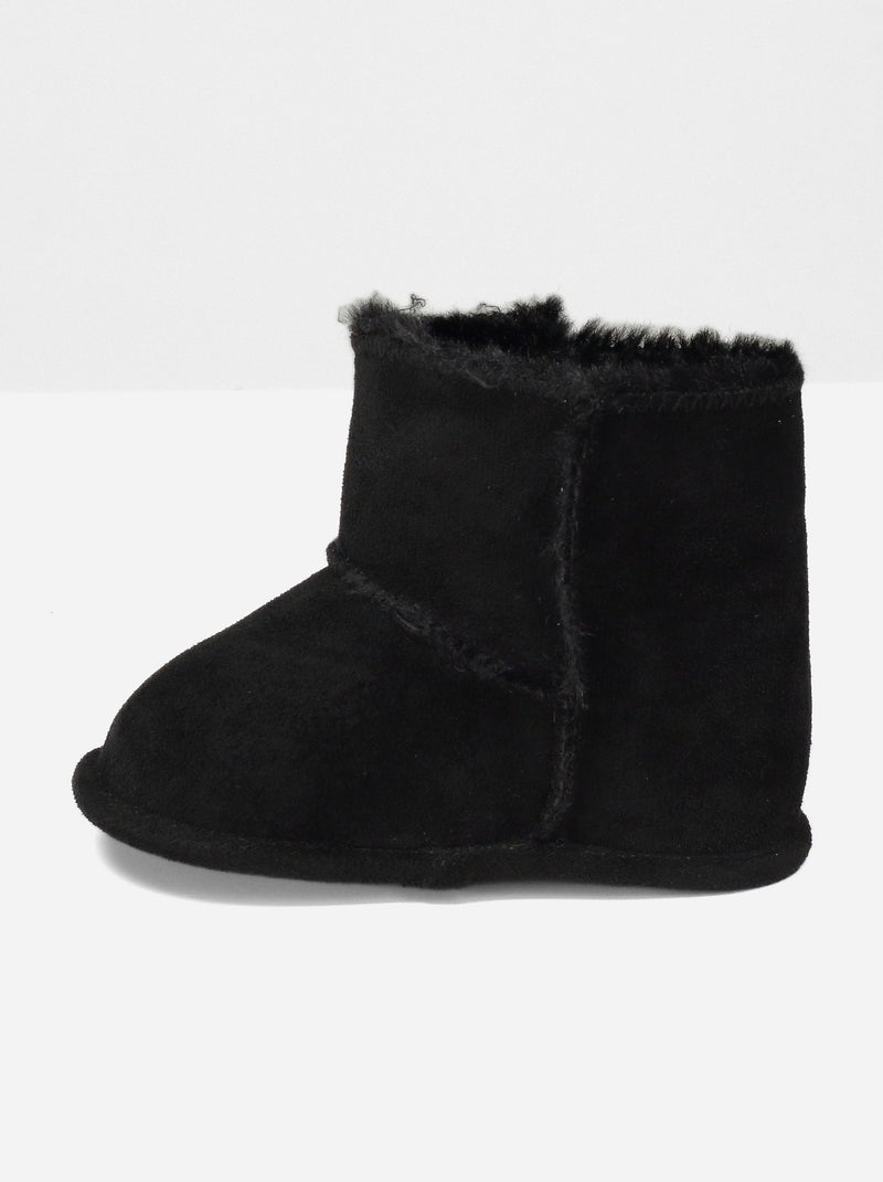 Botines con velcro Negro - Kiabi
