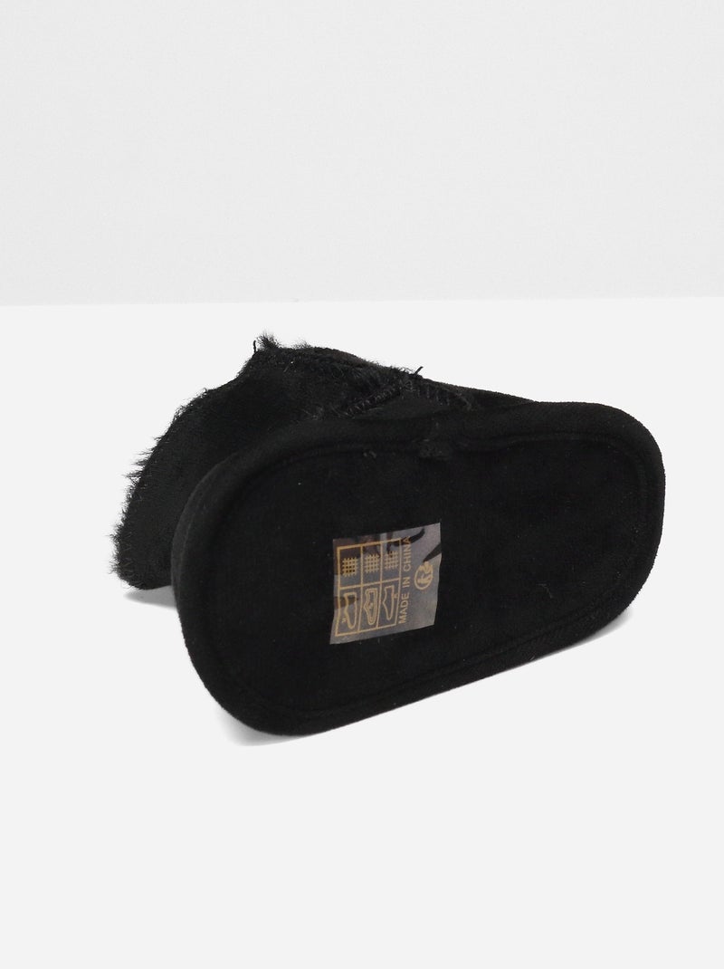 Botines con velcro Negro - Kiabi