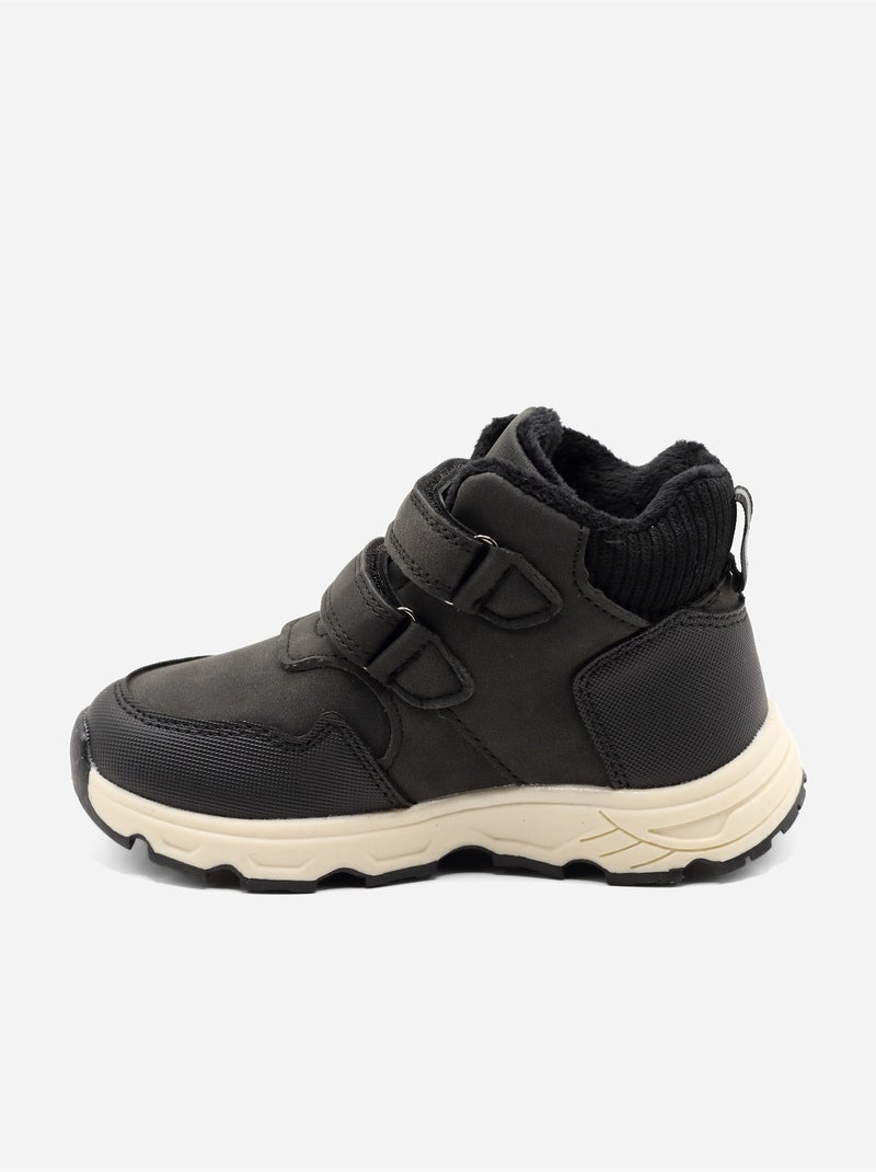 Botines con velcro Negro - Kiabi