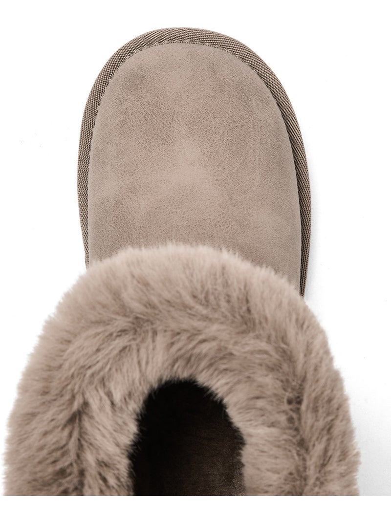 Botines conguitos australianas cordones Marrón claro - Kiabi