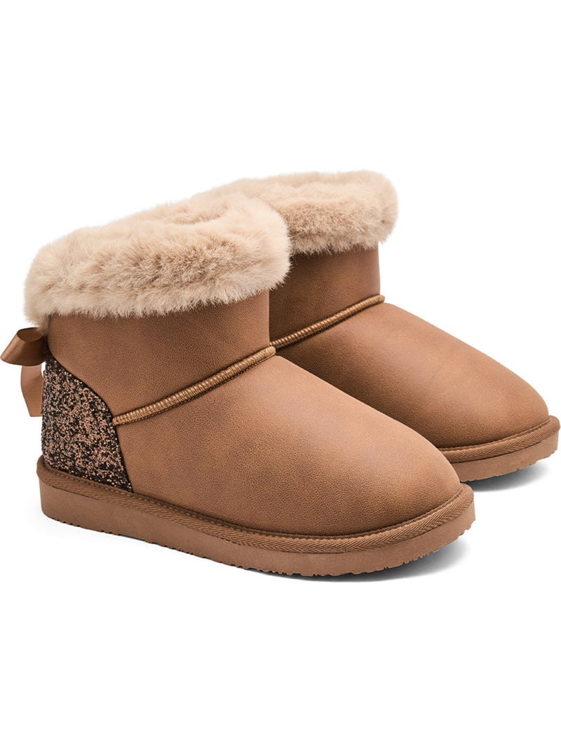 Botines conguitos australianas cordones Marrón - Kiabi