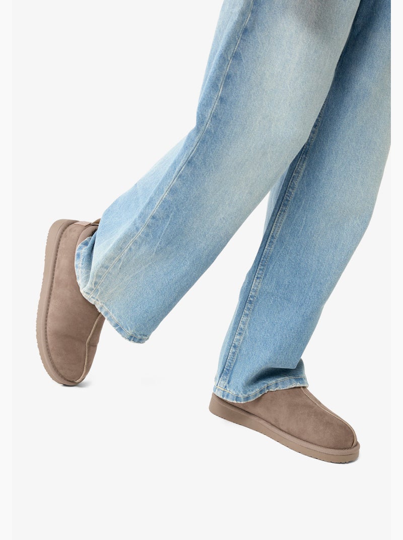 Botines conguitos australianas low Marrón claro - Kiabi