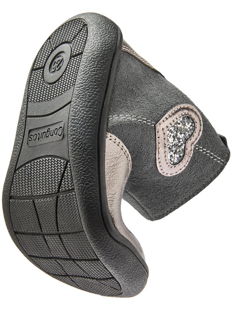 Botines conguitos barefoot goflex Gris gris - Kiabi