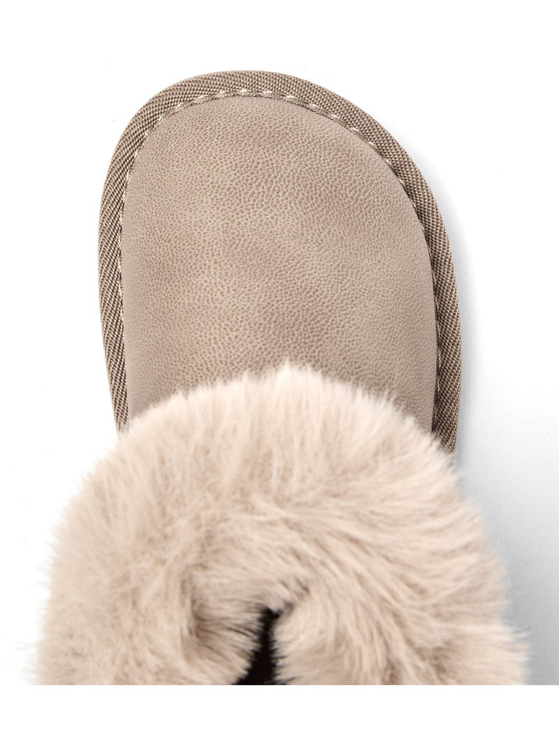 Botines conguitos barefoot pelo Marrón claro - Kiabi