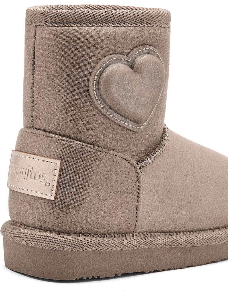 Botines conguitos botas australianas Marrón claro - Kiabi