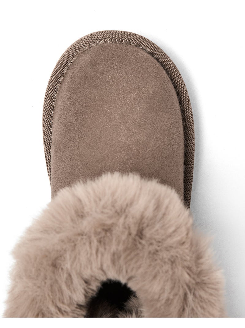 Botines conguitos botas australianas Marrón claro - Kiabi