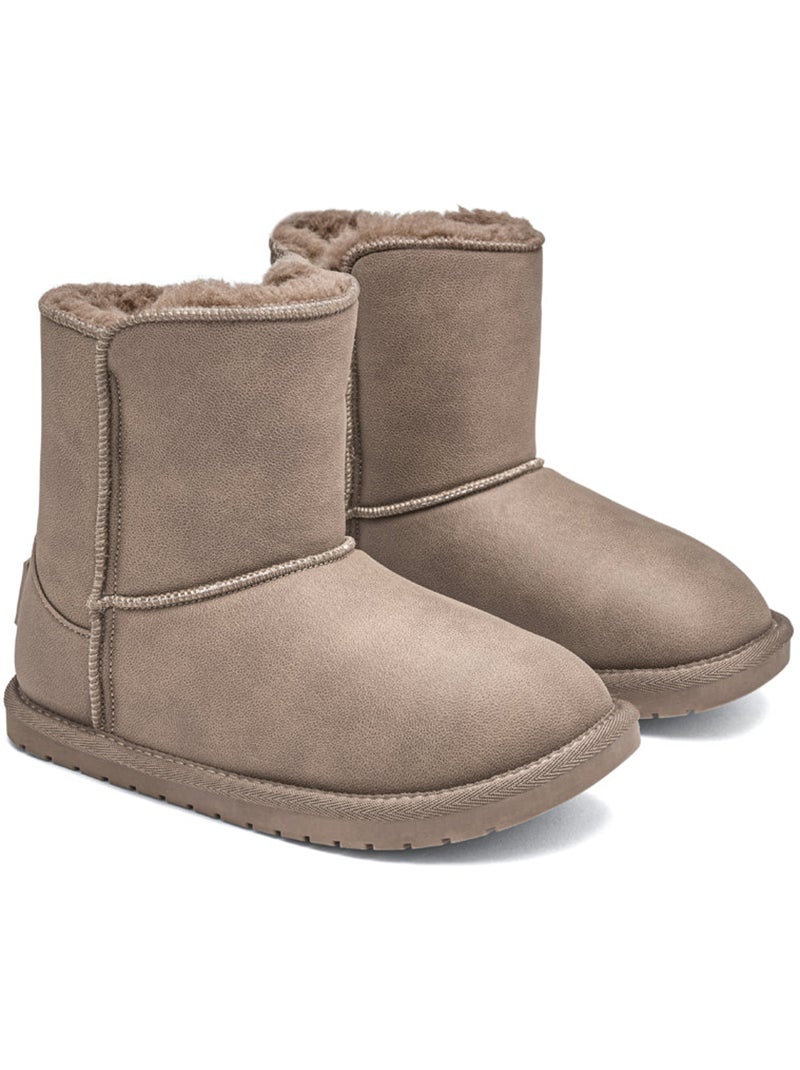 Botines conguitos botas australianas Marrón claro - Kiabi