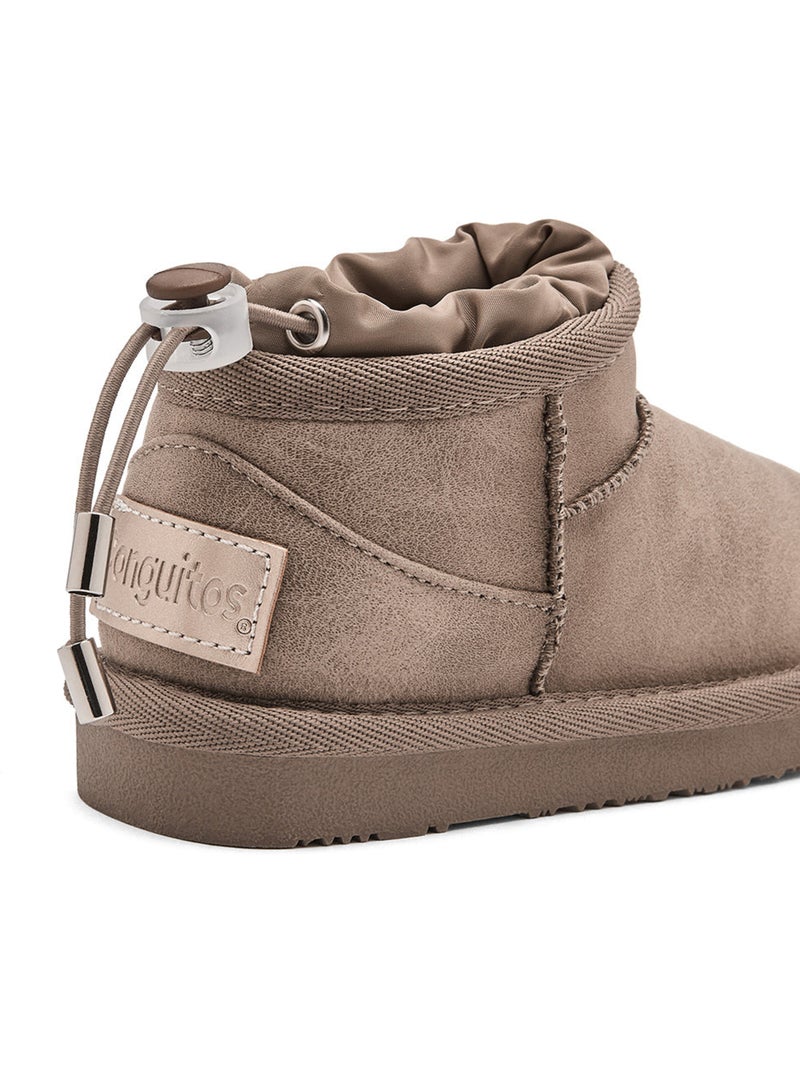 Botines conguitos botas australianas Marrón claro - Kiabi