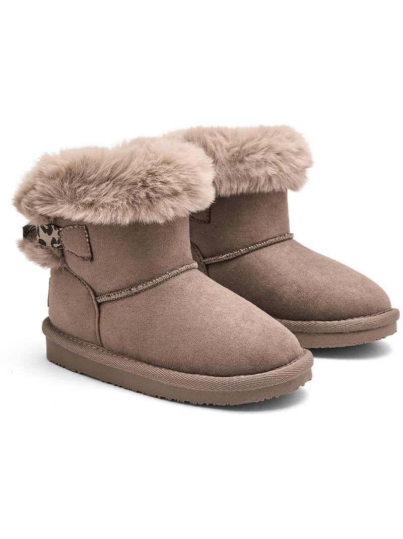 Botines conguitos botas australianas Marrón claro - Kiabi
