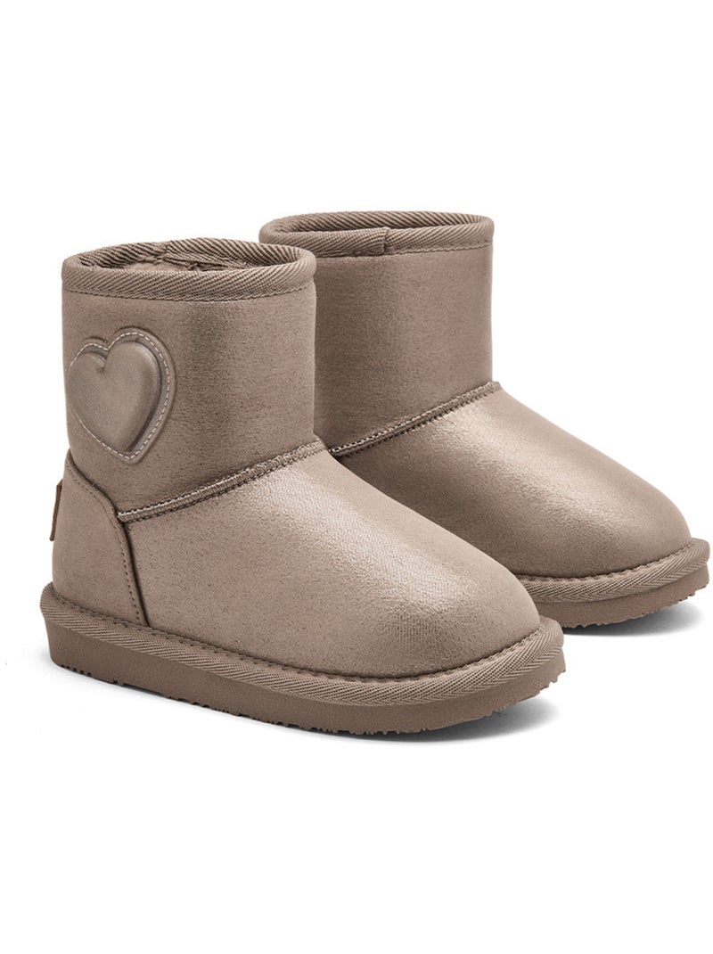Botines conguitos botas australianas Marrón claro - Kiabi