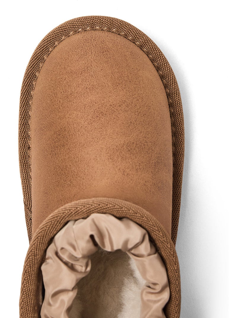 Botines conguitos botas australianas Marrón claro - Kiabi