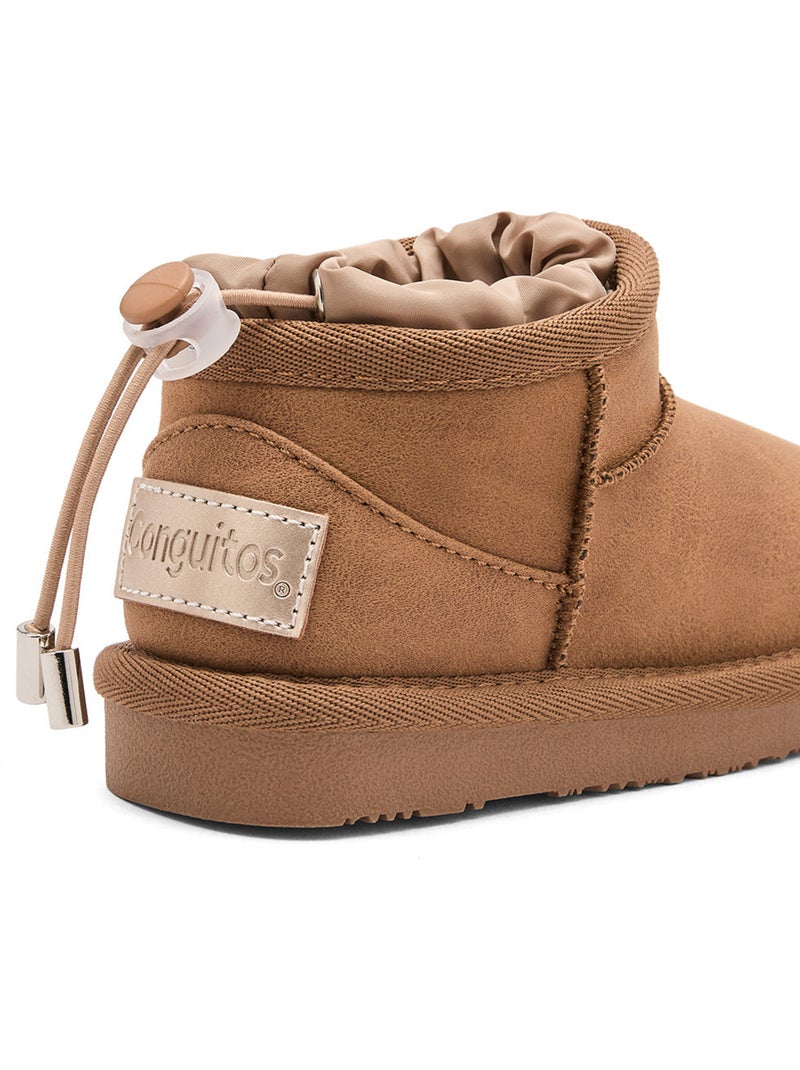 Botines conguitos botas australianas Marrón claro - Kiabi