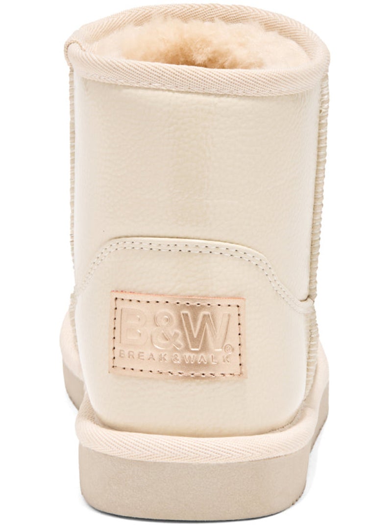 Botines conguitos brillos pelo Beige - Kiabi