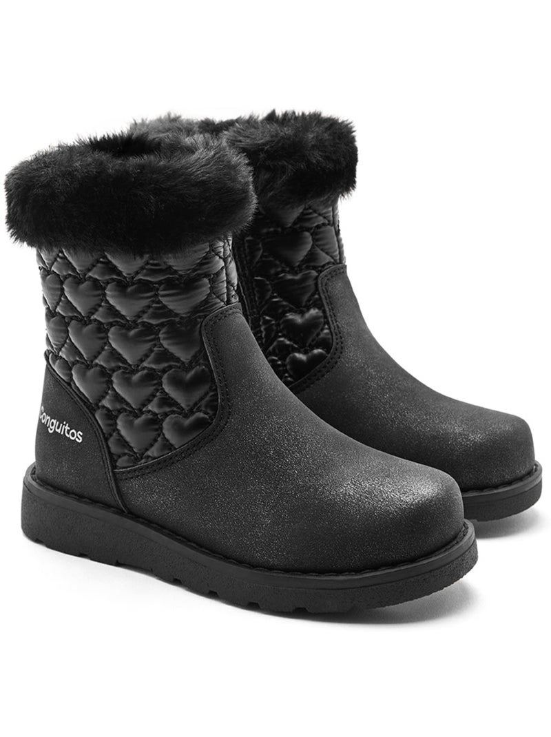Botines conguitos estampado Negro - Kiabi