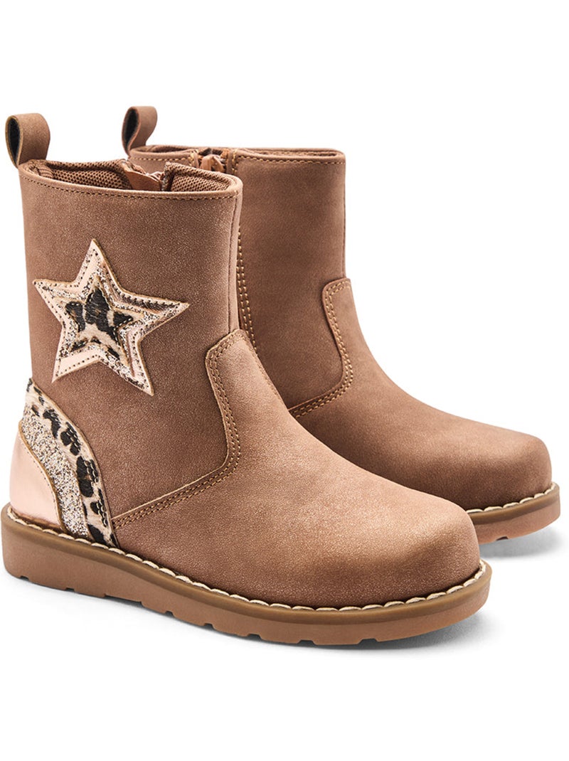 Botines conguitos estrellas Marrón claro - Kiabi