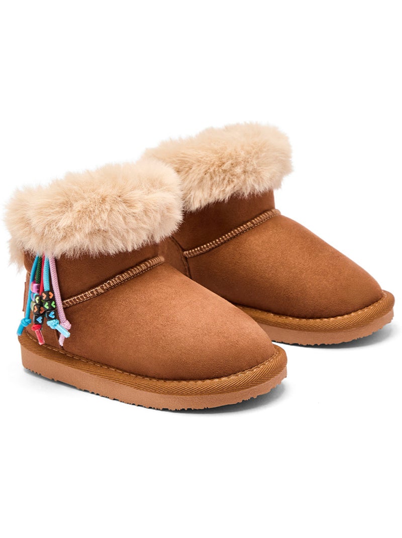 Botines conguitos forro charm Marrón - Kiabi