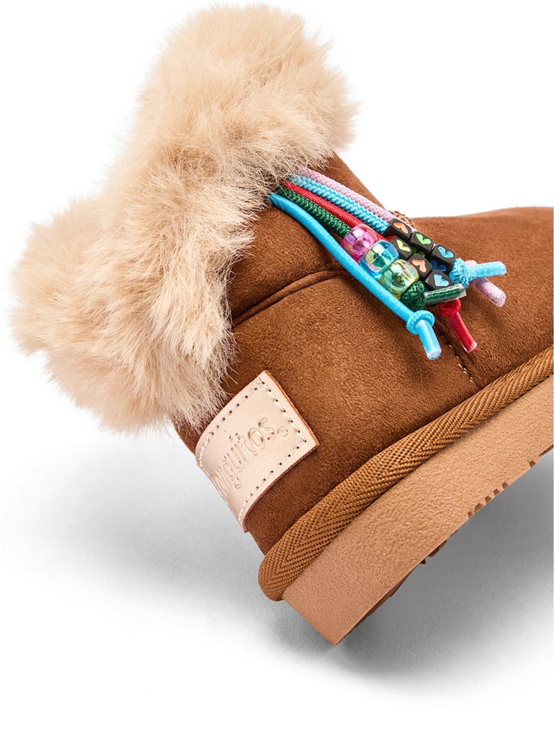 Botines conguitos forro charm Marrón - Kiabi