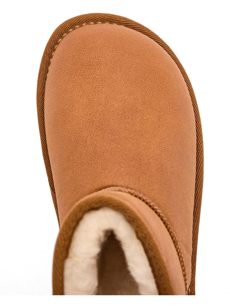 Botines conguitos goflex pelo Marrón claro - Kiabi
