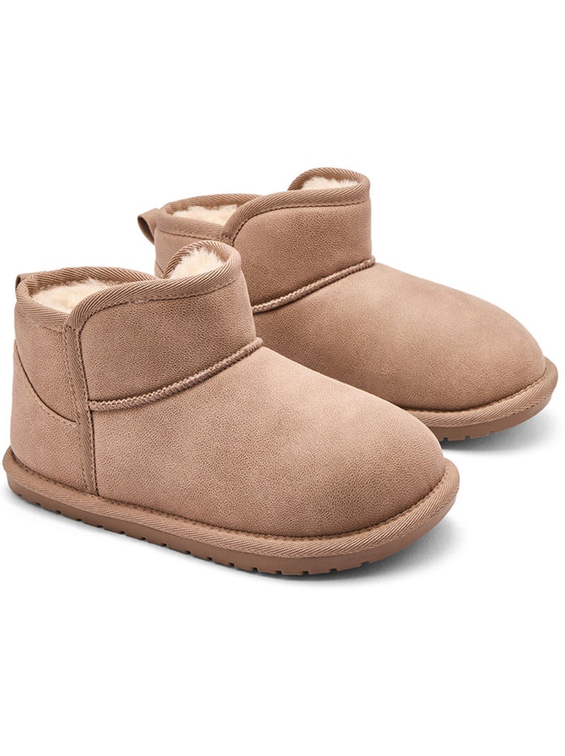 Botines conguitos goflex pelo Marrón - Kiabi