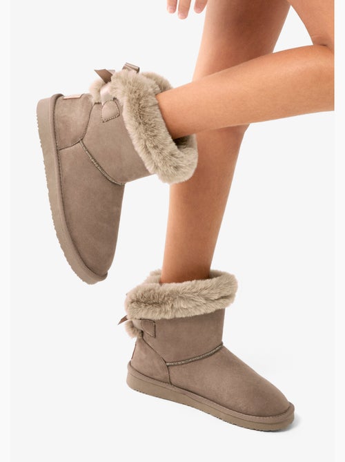 Botines conguitos high pelo - Kiabi Botines conguitos high pelo - Kiabi