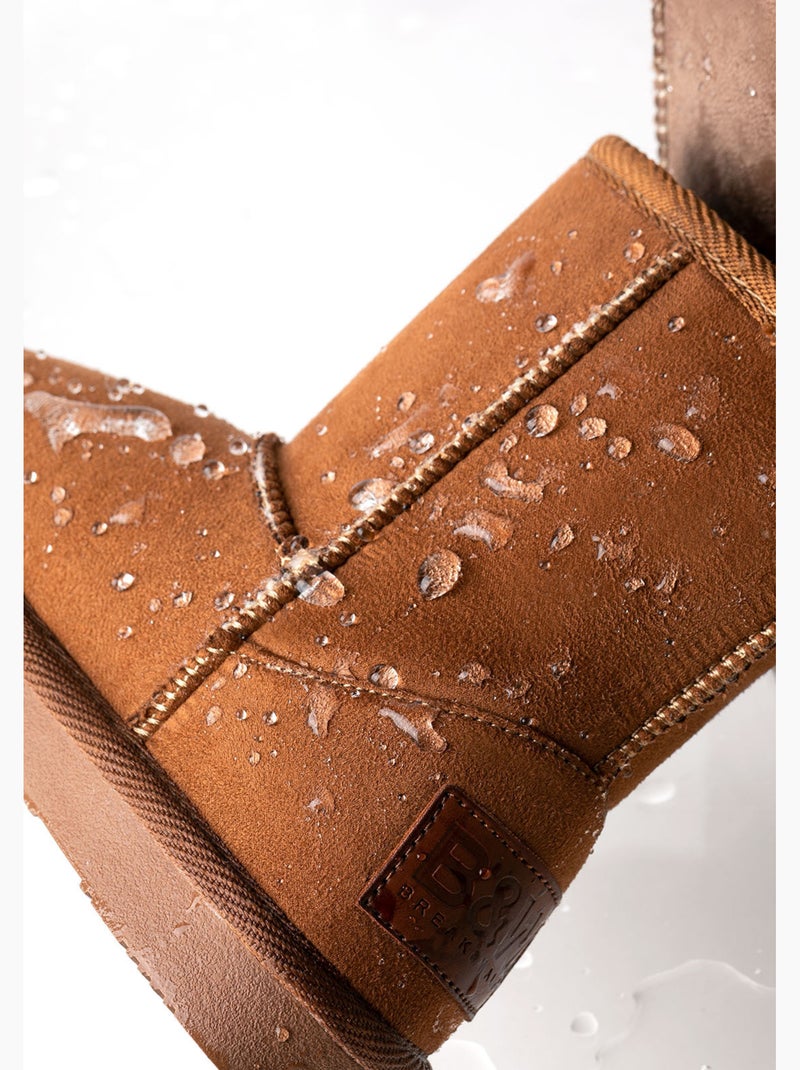Botines conguitos logo repelente al agua Marrón claro - Kiabi
