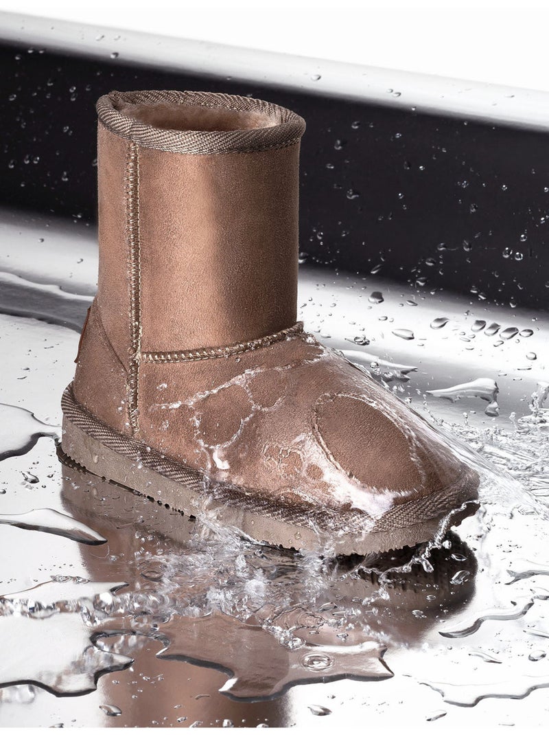 Botines conguitos logo repelente al agua Marrón - Kiabi