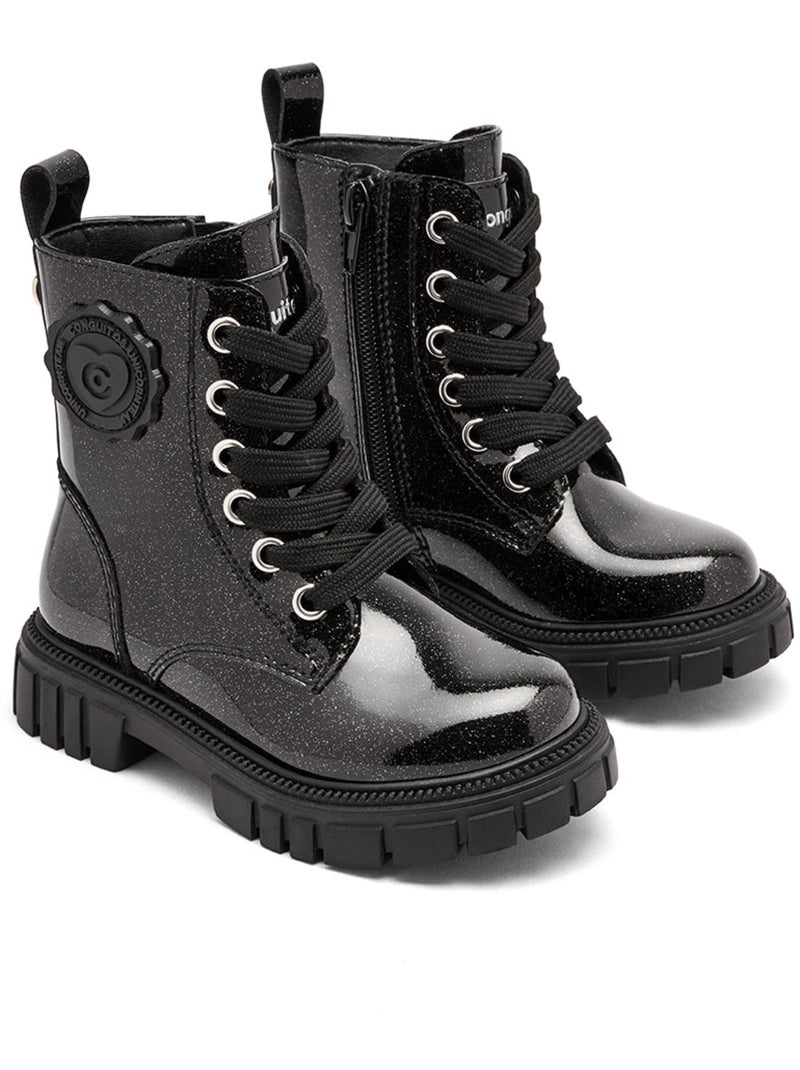 Botines Conguitos Militar Militares Negro - Kiabi