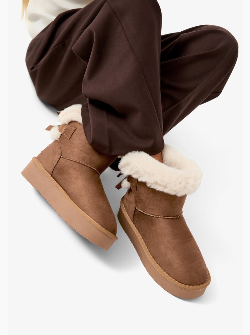 Botines conguitos pelo Marrón - Kiabi