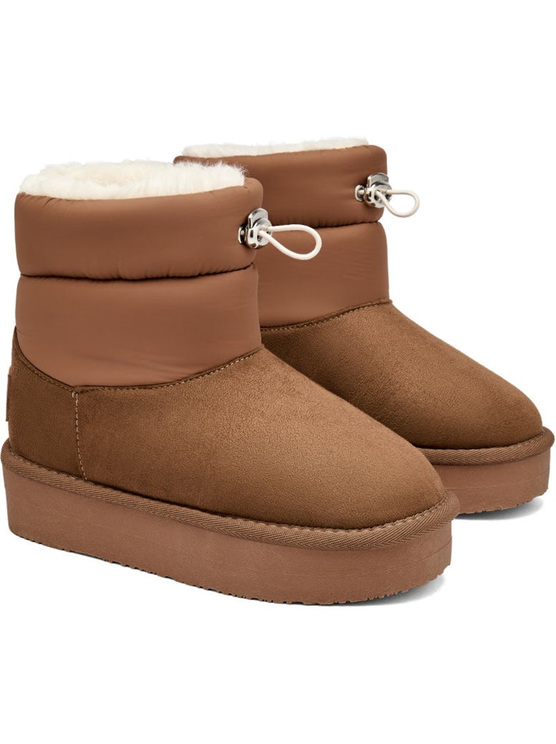 Botines conguitos plataforma Marrón - Kiabi