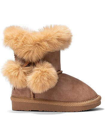 Botines conguitos pompones