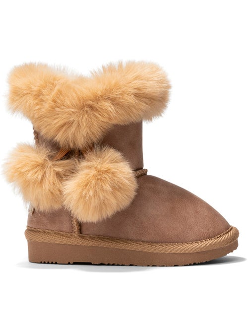 Botines conguitos pompones - Kiabi Botines conguitos pompones - Kiabi