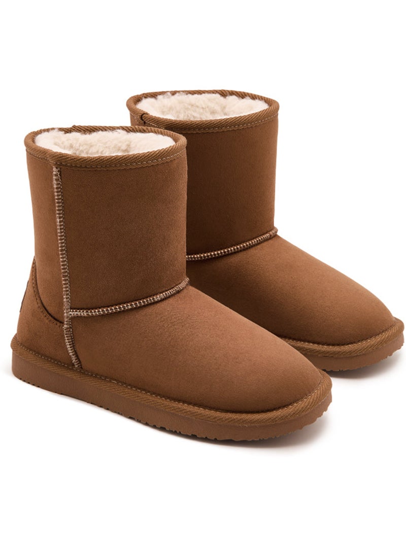 Botines conguitos repelente al agua Marrón claro - Kiabi