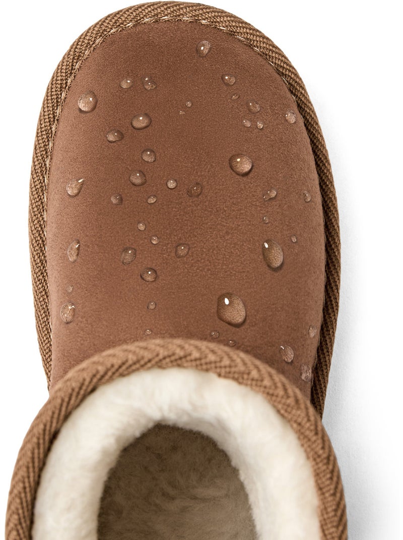 Botines conguitos repelente al agua pelo Marrón - Kiabi