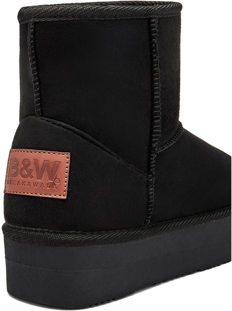 Botines conguitos repelente al agua pelo Negro Negro - Kiabi
