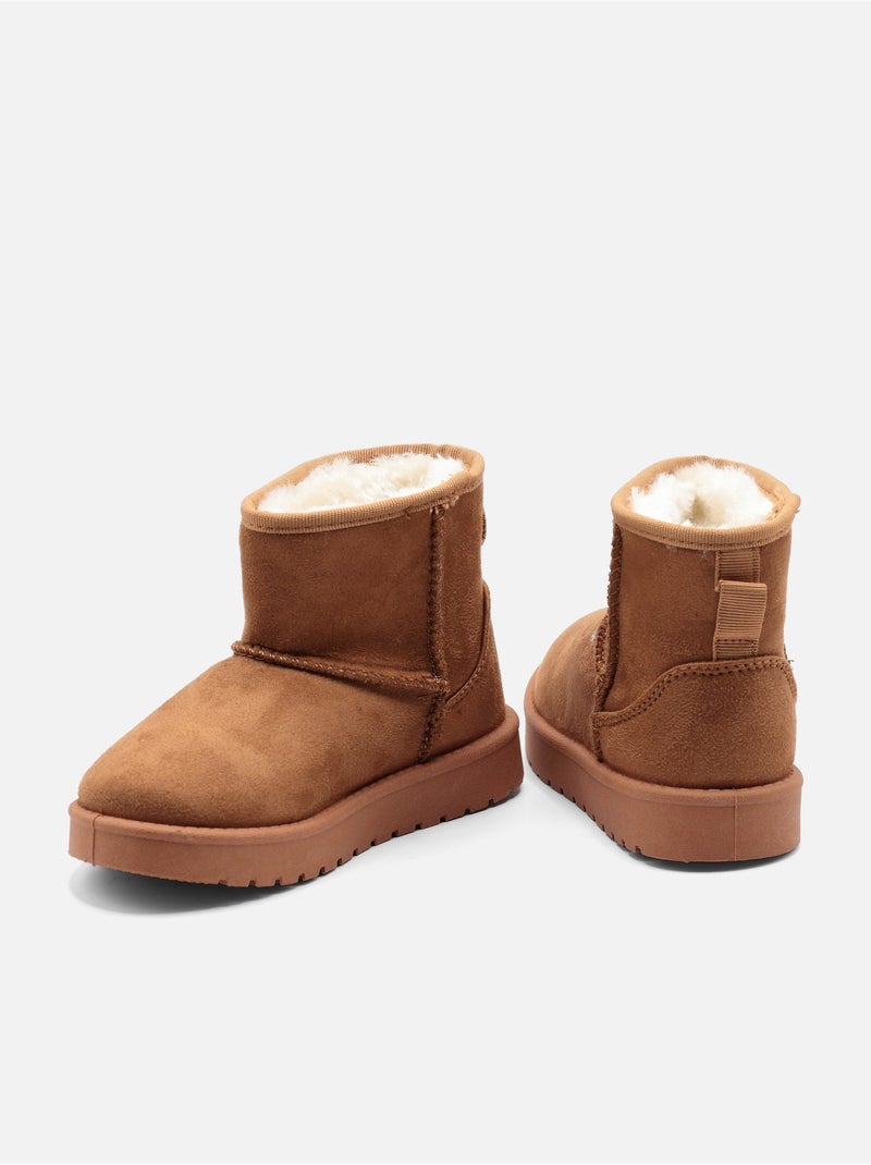 Botines correa cruzada Camel - Kiabi