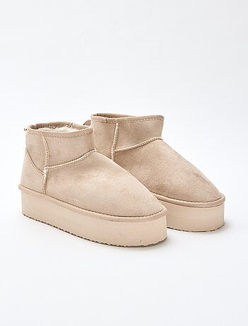 Botines cortos en antelina