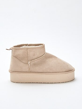 Botines cortos en antelina