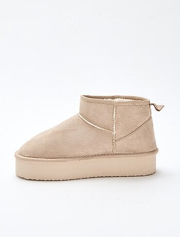 Botines cortos en antelina