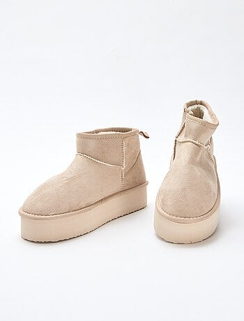 Botines cortos en antelina