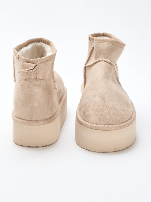 Botines cortos de antelina - Kiabi