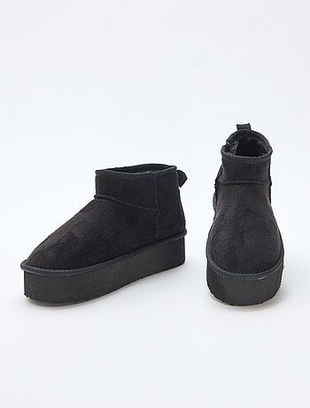 Botines cortos en antelina