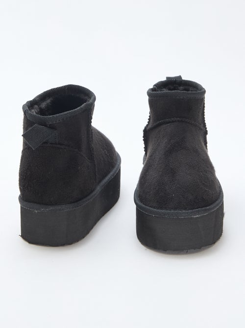 Botines cortos de antelina - Kiabi