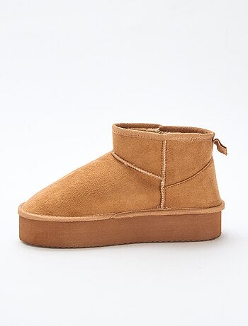 Botines cortos en antelina
